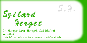 szilard herget business card